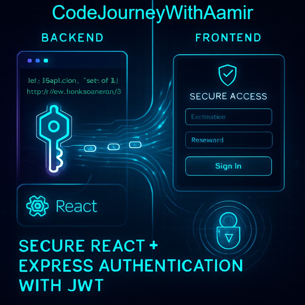 Secure React + Express Login System with JWT